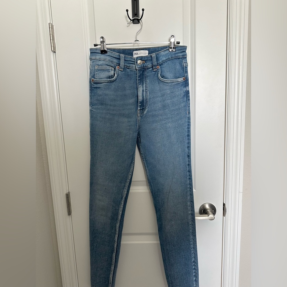 Zara high rise super skinny stretch jeans